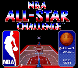 NBA All-Star Challenge (USA) Title Screen